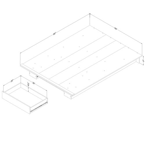 South Shore Queen Storage Platform Bed Wayfair